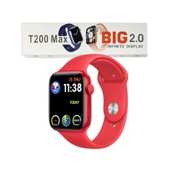 Smartwatch T200 Max 44mm Outdoor Running Tracker BT Call ECG Heart Rate Monitor Red Smartwatch T200 Max 44mm Outdoor Running Tracker BT Call ECG Heart Rate Monitor Red